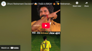 Dhoni Retirement Decision? 😱| Thala is BACK! 🔥| 💛 Retirement Cancel? | #thaladhoni #ipl2026 #cks